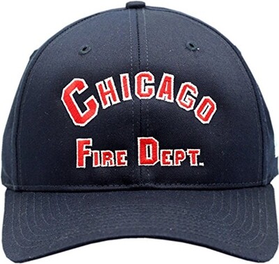 Chicago Fire Department Arched Logo Velcro Back Hat
