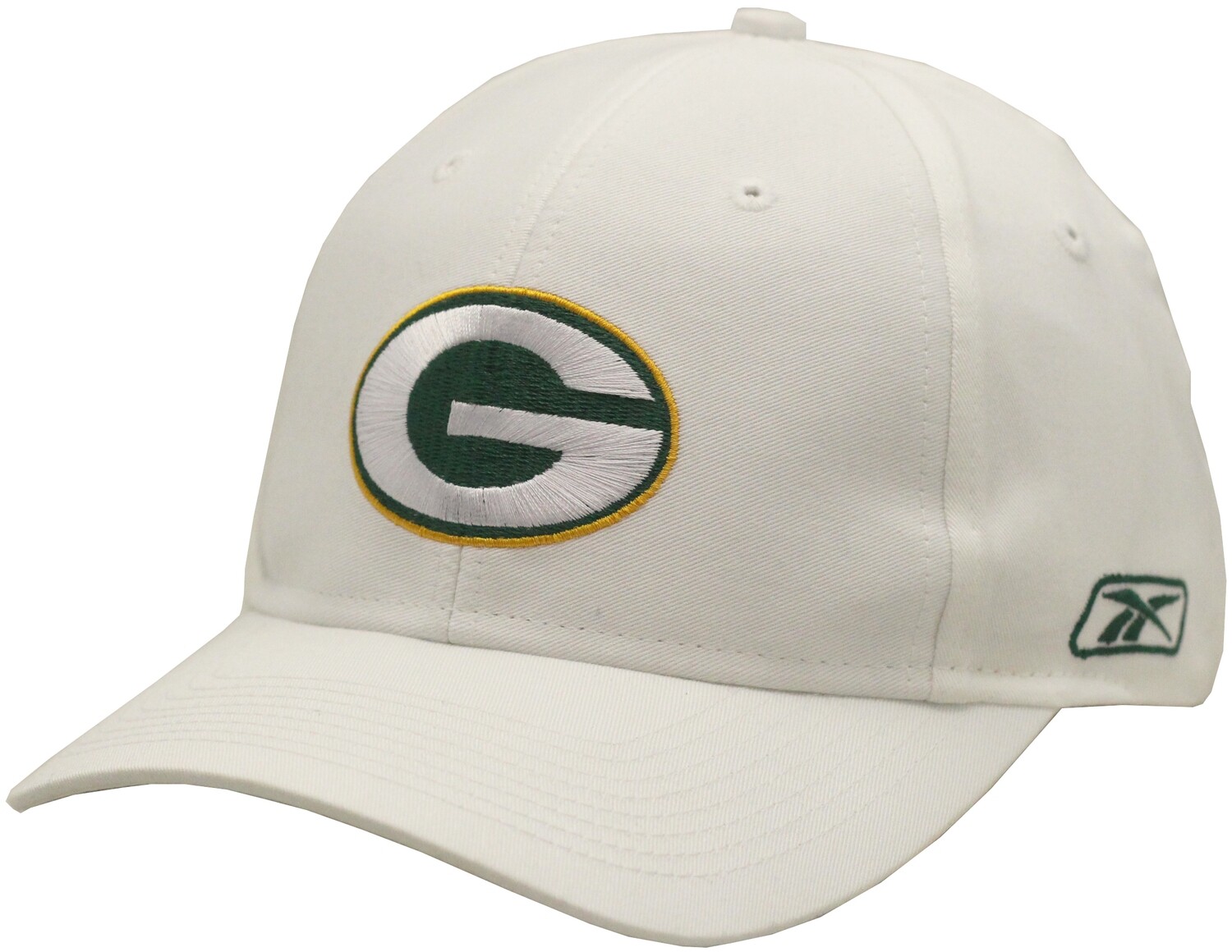 Green Bay Packers Hat Twill Velcro Back White