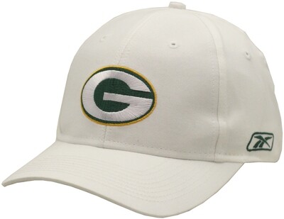 Green Bay Packers Hat Twill Velcro Back White