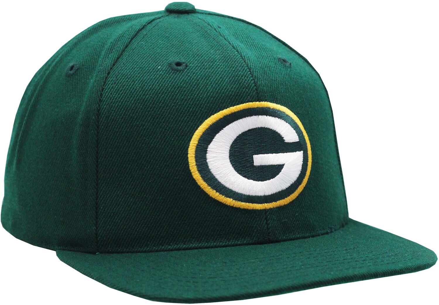 Green Bay Packers Wool Snapback High Crown Green