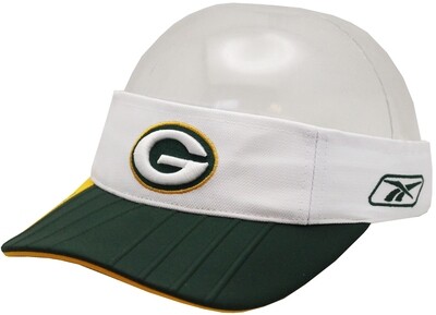 Green Bay Packers Visor Adjustable W/Plastic Brim