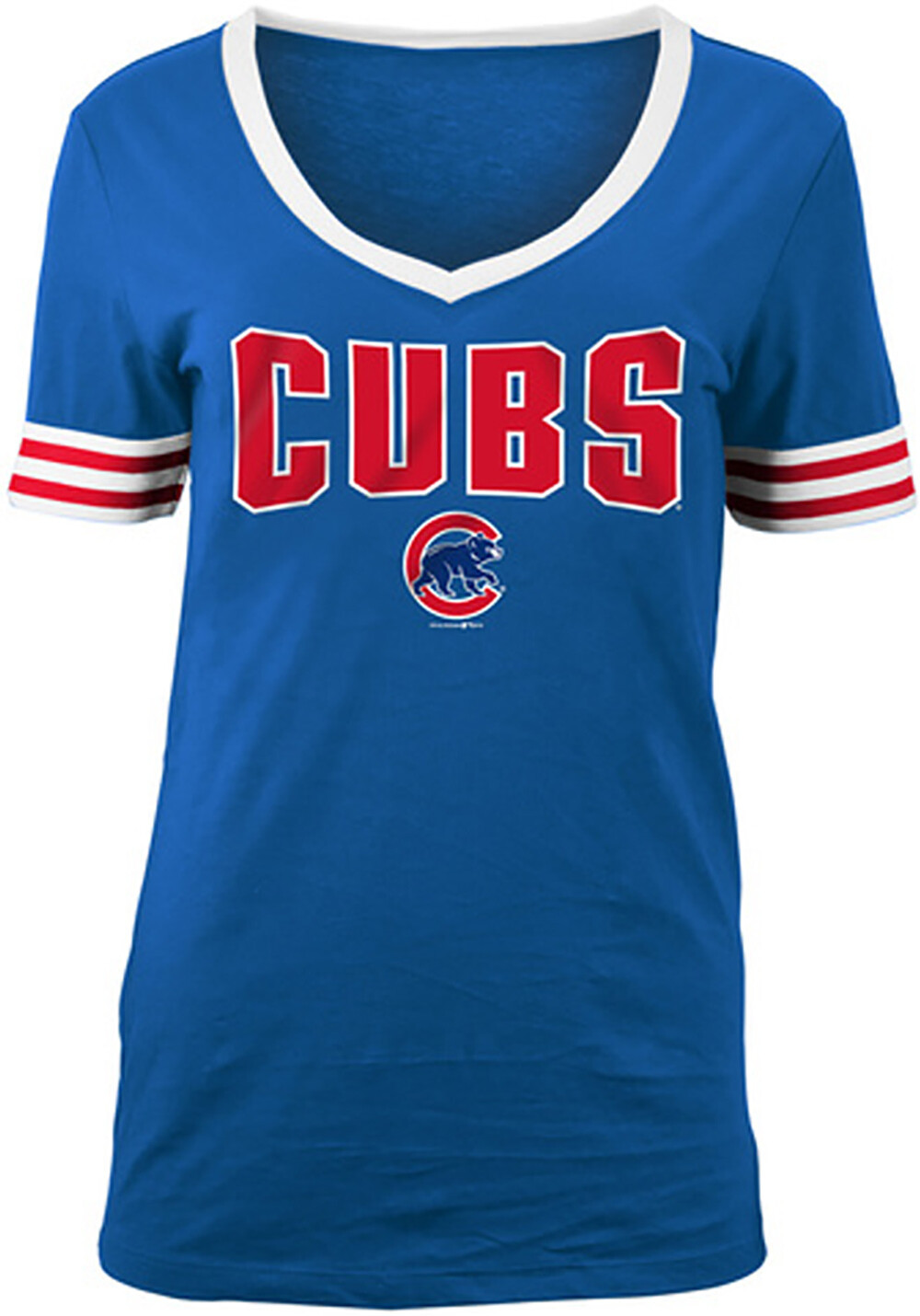 Chicago Cubs Women&#39;s Jersey V-Neck Block, Size: Small