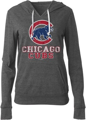 Chicago Cubs Women&#39;s Pullover Hoodie Walking Bear