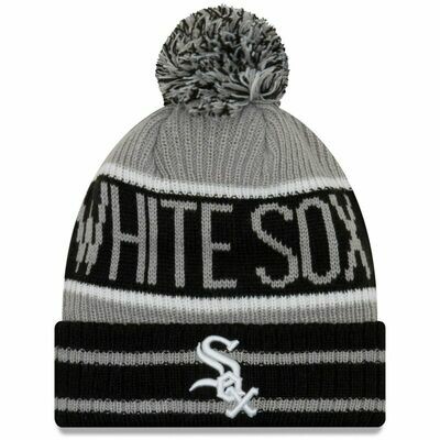 Chicago White Sox Banner Block Cuffed Pom Knit