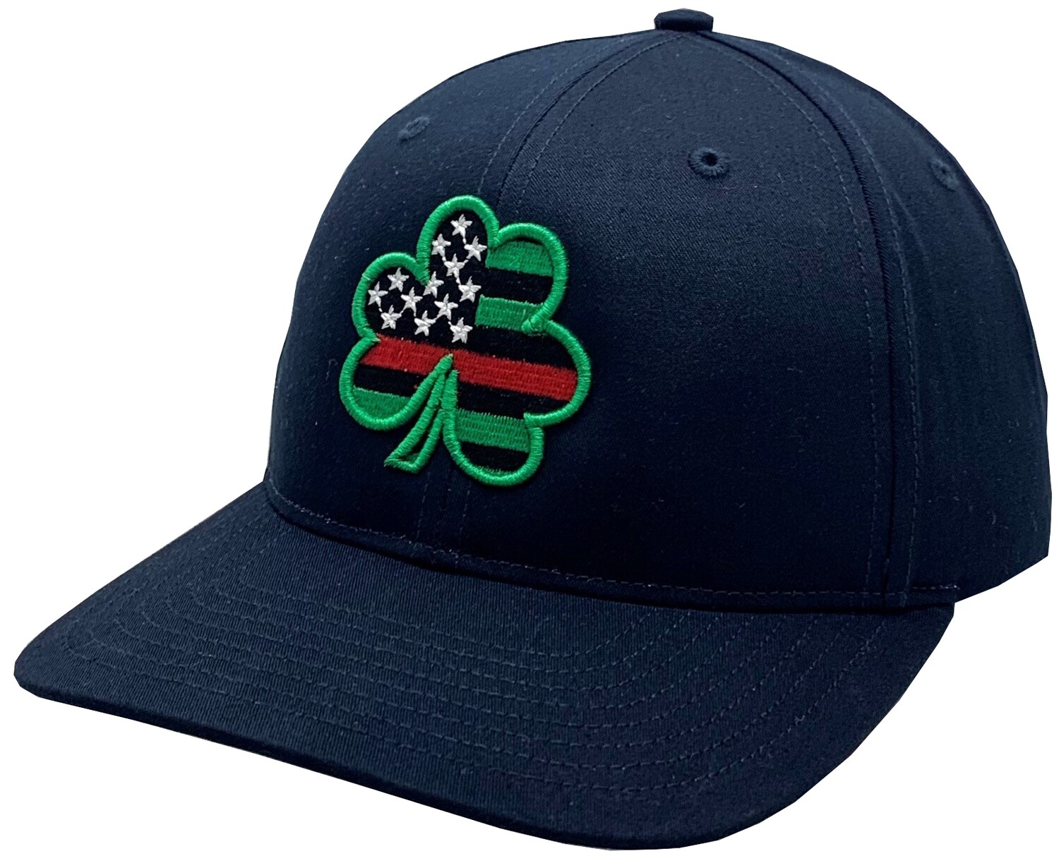 Red Line Shamrock Irish Hat Twill Adjustable Navy