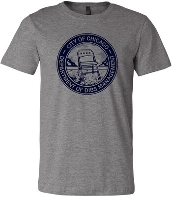 City Of Chicago Department Of Dibs Management T-Shirt Deep Heather