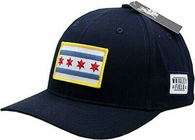Chicago Flag &amp; Wrigley Field 1914 Adjustable Hat Navy