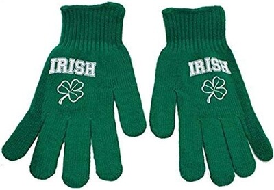 Irish Shamrock Stretch Gloves