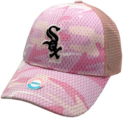 White Sox Pink Camouflage Womens Hat Adjustable