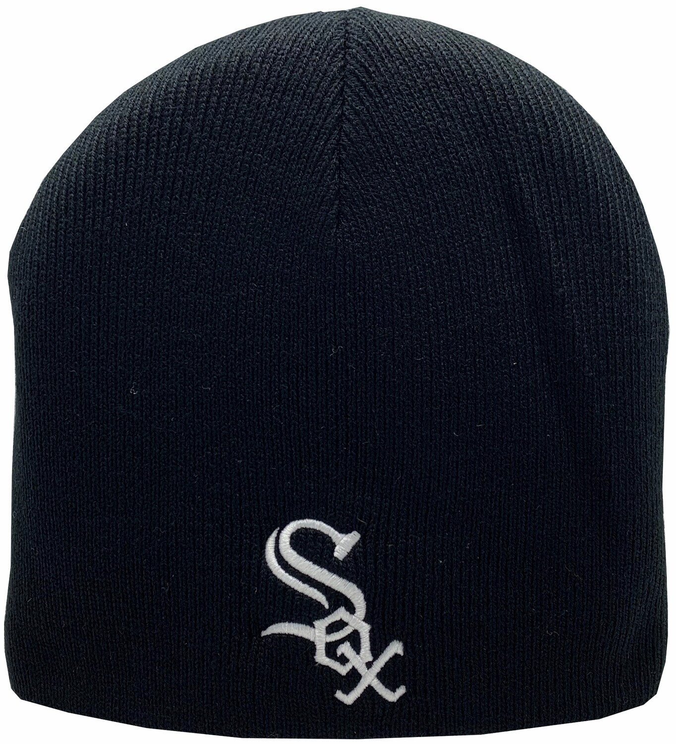 Chicago White Sox Black Skull Knit Hat