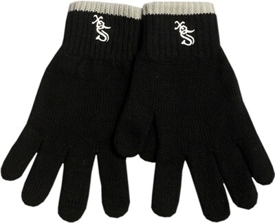 Chicago White Sox Knit Gloves Logo Block