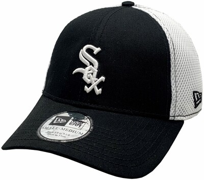 Chicago White Sox Neo Mesh Flex Fit Hat Black/White (S/M)