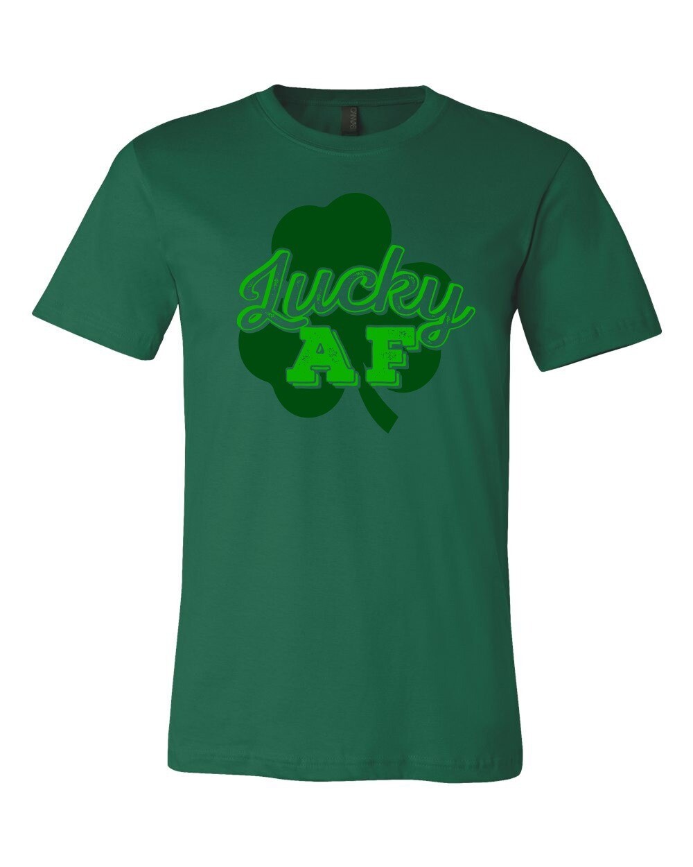 Lucky AF Funny St. Patrick&#39;s Day Irish  Men&#39;s T-Shirt, Size: Small, Color: Green