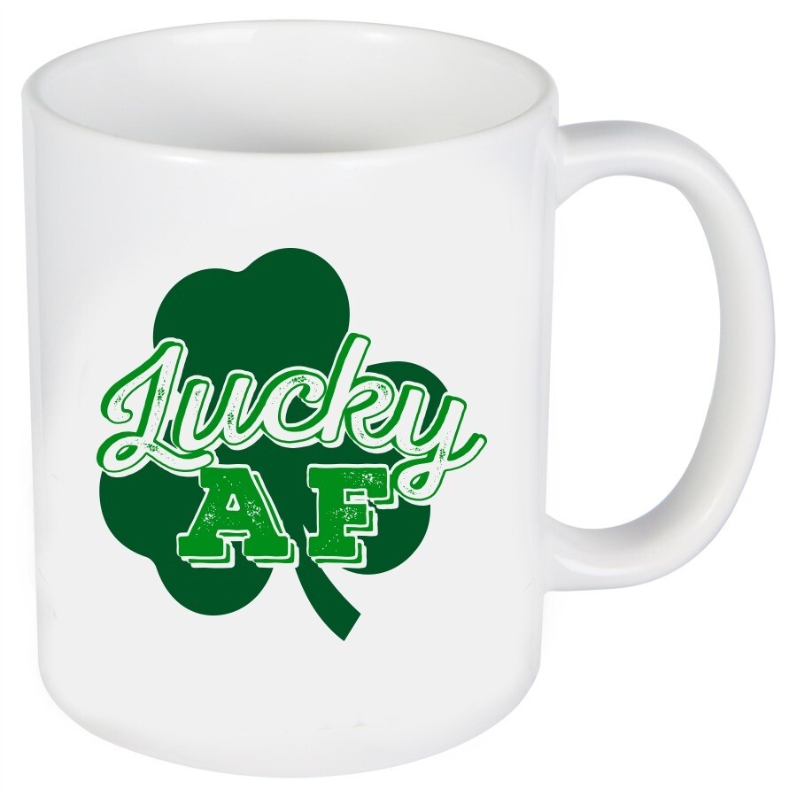 Lucky AF Irish Coffee Cup 2-Sided