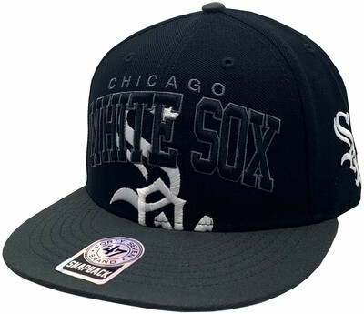 Chicago White Sox Vintage Blockhouse Snapback Black/Dark Grey