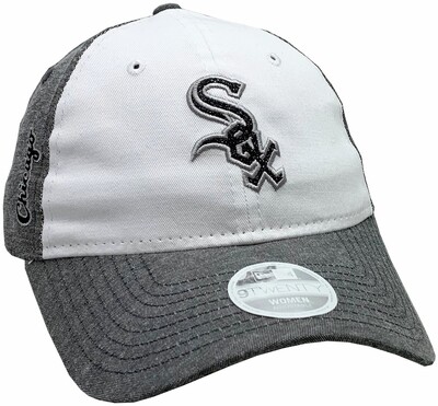 White Sox Womens Sparkle Shade Adjustable Hat Grey/White
