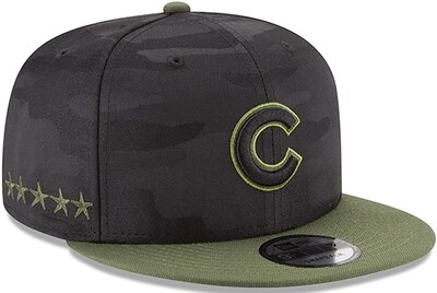 Chicago Cubs 2018 Memorial Day Snapback Black/Green