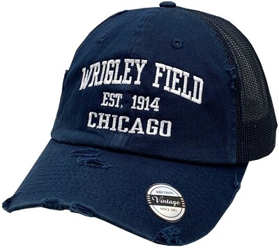 Wrigley Field Chicago Snapback Trucker Mesh Vintage