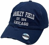 Wrigley Field 1914 Chicago Vintage Hat Buckle Back Blue