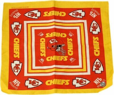 Kansas City Chiefs 22&quot; x 20&quot;  Bandana