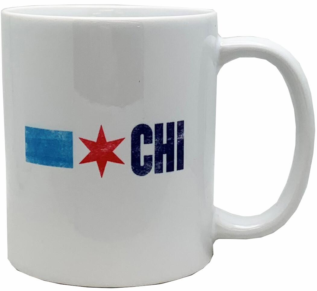 Chicago Flag Coffee Mug 2-Sided