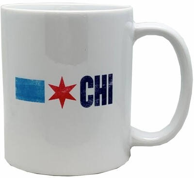 Chicago Flag Coffee Mug 2-Sided