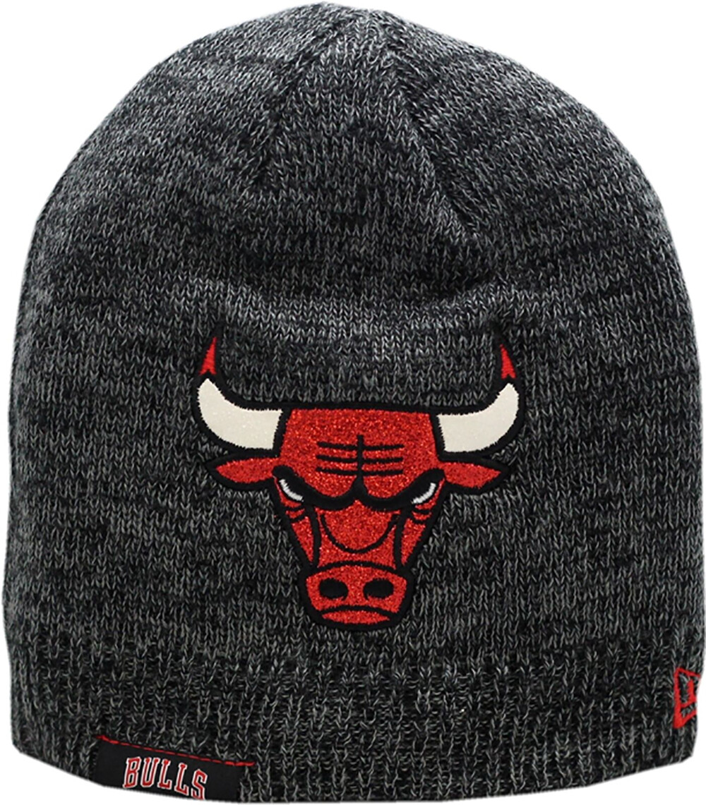 Chicago Bulls Ladies Skull Knit Hat Chic Glitter