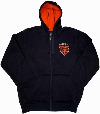 Chicago Bears Jacket Hooded Textured