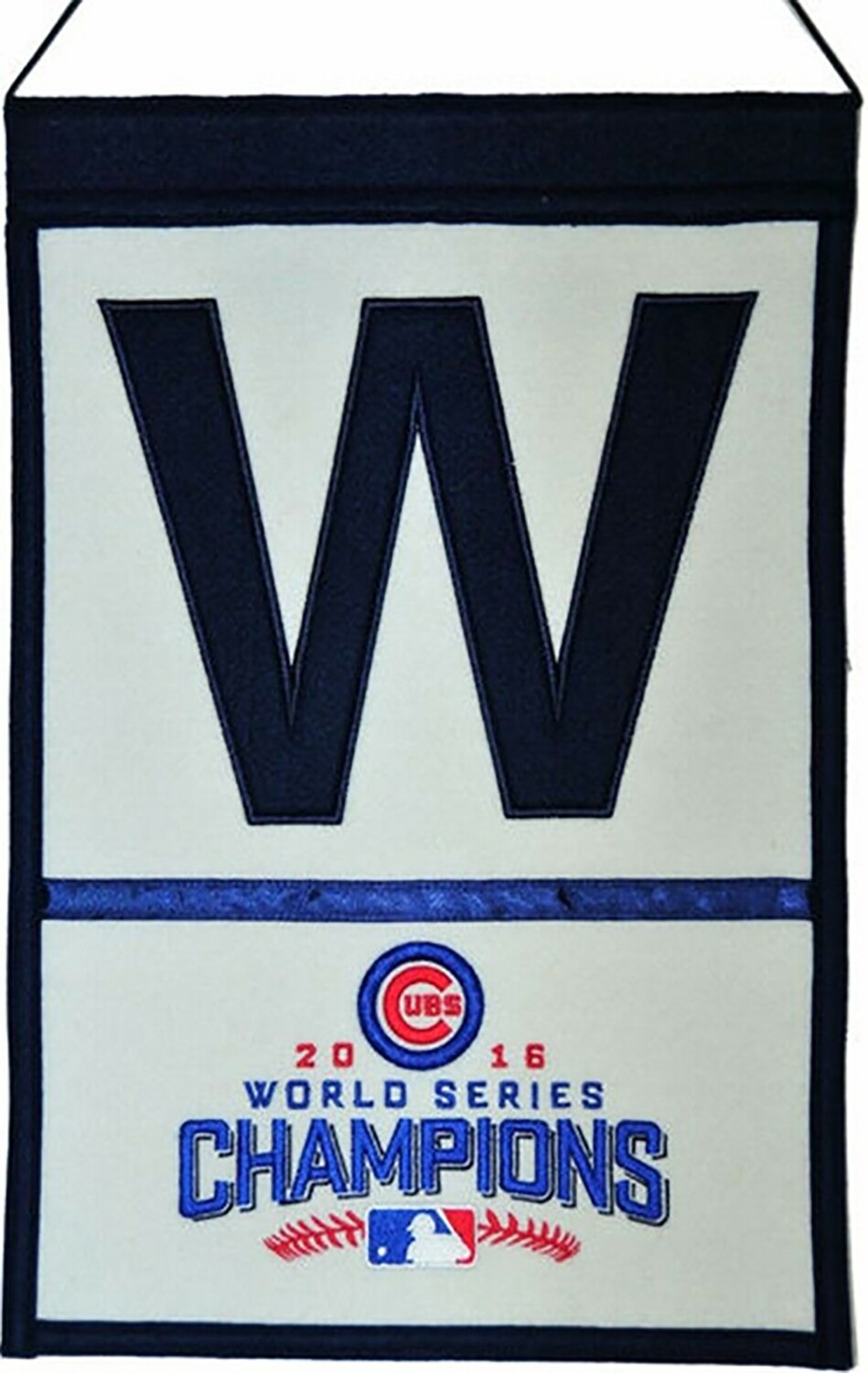 Chicago Cubs 2016 World Series Champions W Wool Banner