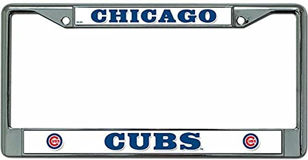 Chicago Cubs Chrome License Plate Frame