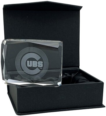 Chicago Cubs Crystal Paper Weight