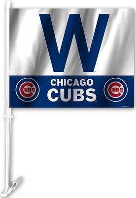 Chicago Cubs&quot;W&quot; Car Flag W/Logo