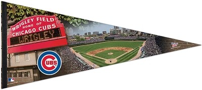 Chicago Cubs Stadium Large Pennant 17&quot; x 40&quot;