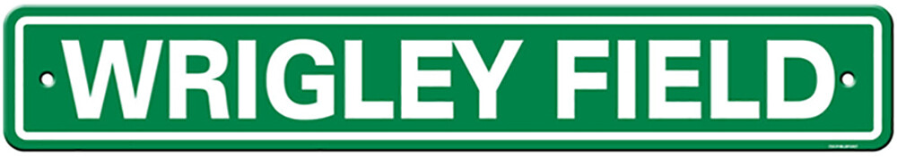 Wrigley Field Street Sign Plastic 4&quot; X 24&quot;