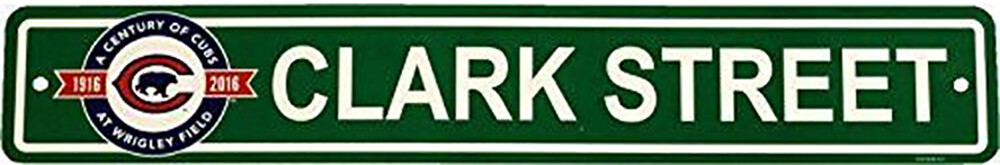Clark ​Street Century Street Sign Plastic 4&quot; X 24&quot;