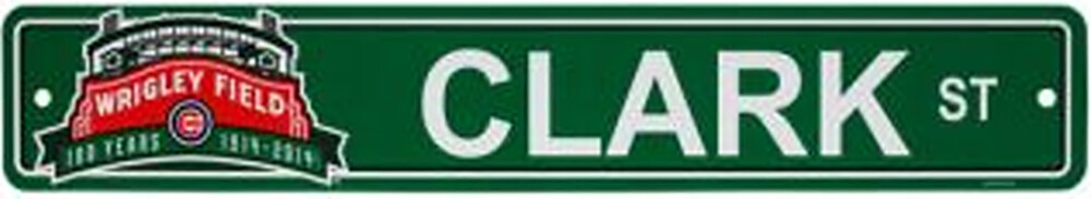 ​Clark ​Street 100 Years Street Sign Plastic 4&quot; X 24&quot;​
