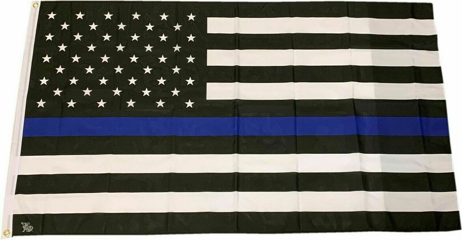 American Flag Blue Line 3 x5 Flag