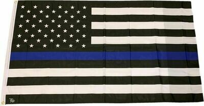 American Flag Blue Line 3 x5 Flag