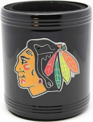 Chicago Blackhawks Can Cooler Indian Head Plastic