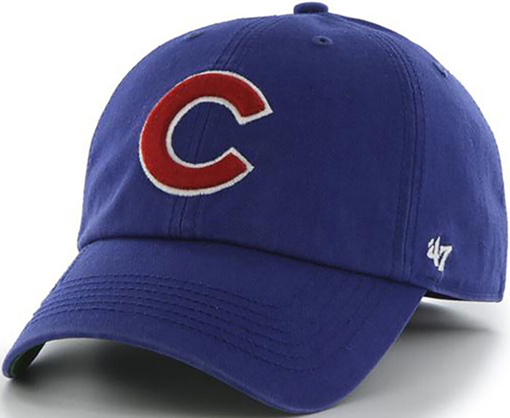 Cubs Franchise Fitted Hat Slouch Royal, Size: Small