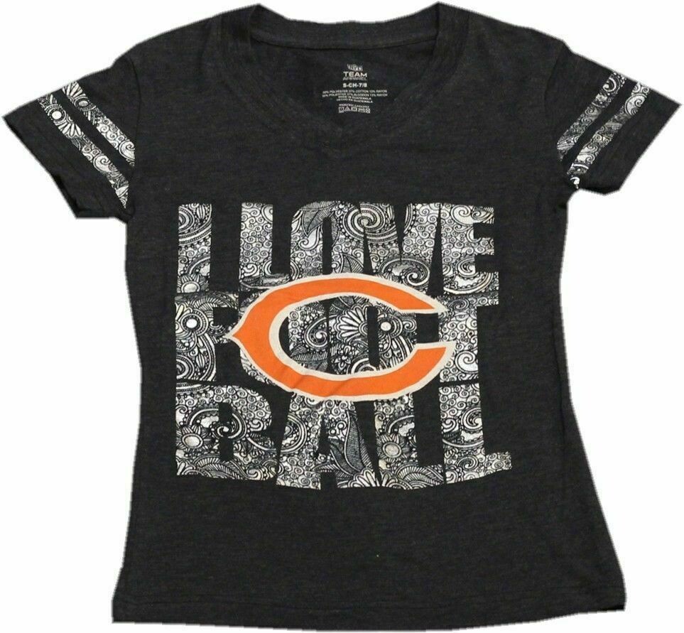 Chicago Bears Youth Girls Imprinted V-neck, Size: Youth Small
