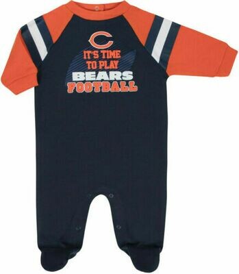 Chicago Bears Toddler Pajama It&#39;s Time To Play