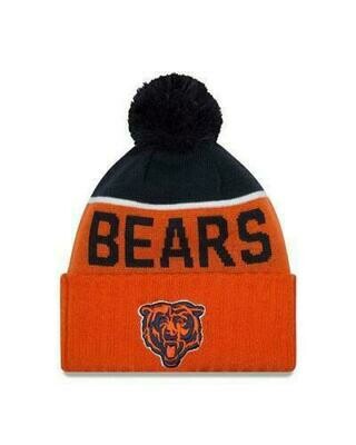 Chicago Bears Face Logo 2015 On-Field Pom Knit Hat