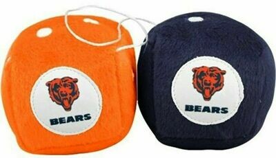 NFL Chicago Bears Fuzzy Dice
