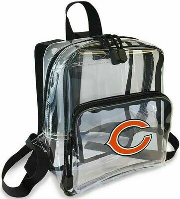 Chicago Bears Clear Mini Backpack Stadium Approved