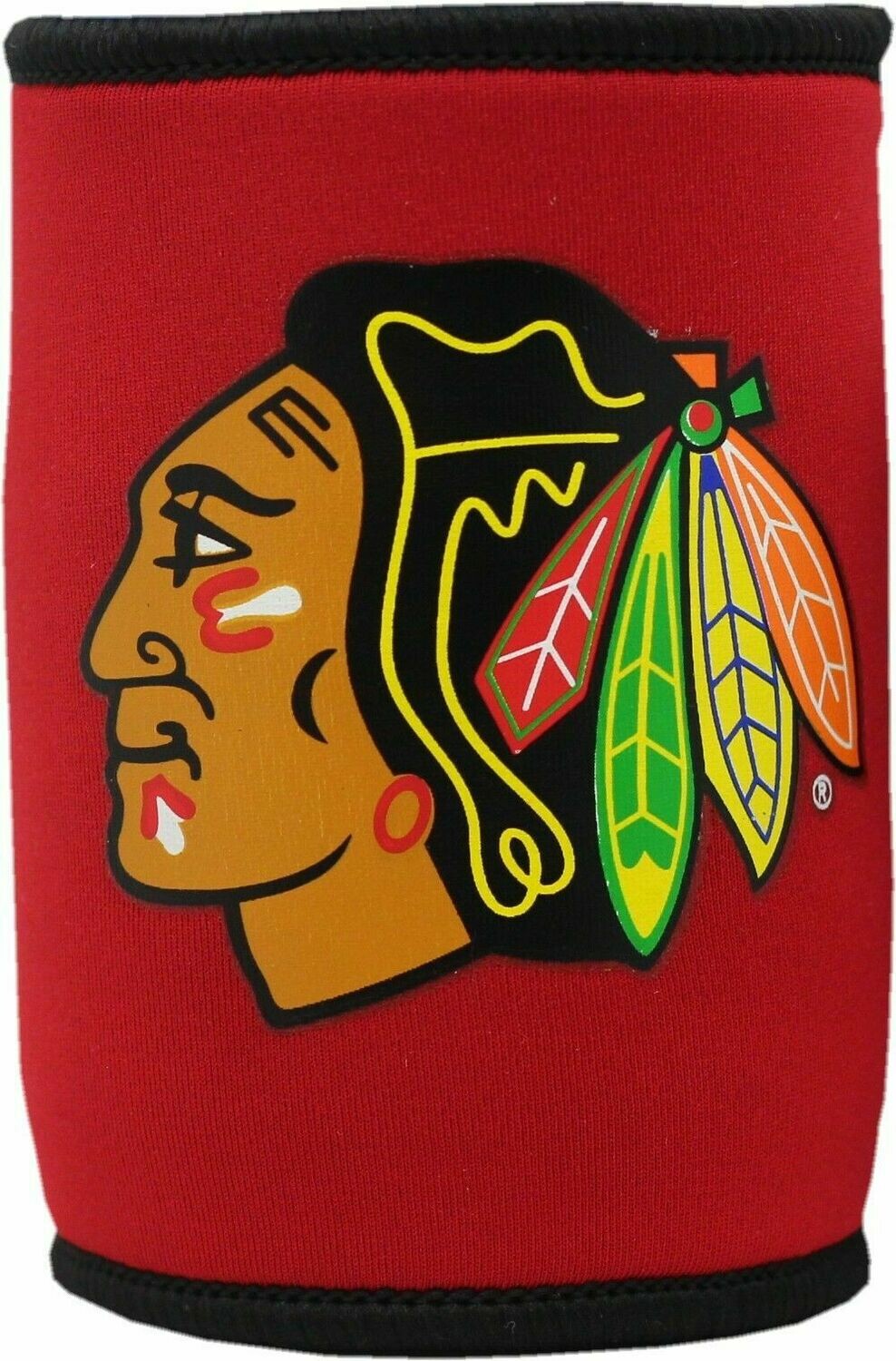 Chicago Blackhawks Can Cooler 2-Sided Indian Head Logo