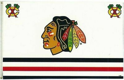 Chicago Blackhawks 3 x 5 Flag Indian Head