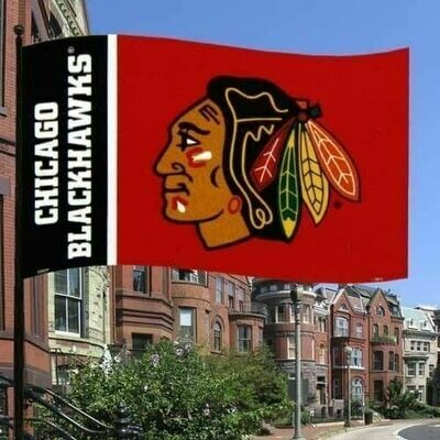 Chicago Blackhawks 3 X 5 Flag with Grommets