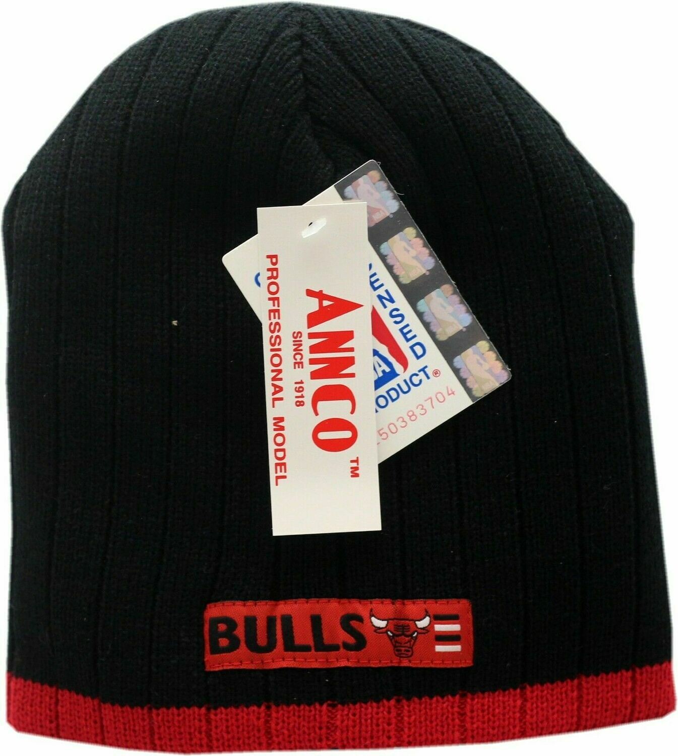 Chicago Bulls Youth Skull Knit Hat Egg Head Patch Logo