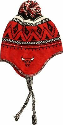 Chicago Bulls Bulky Knit Hat Pom with Tassel